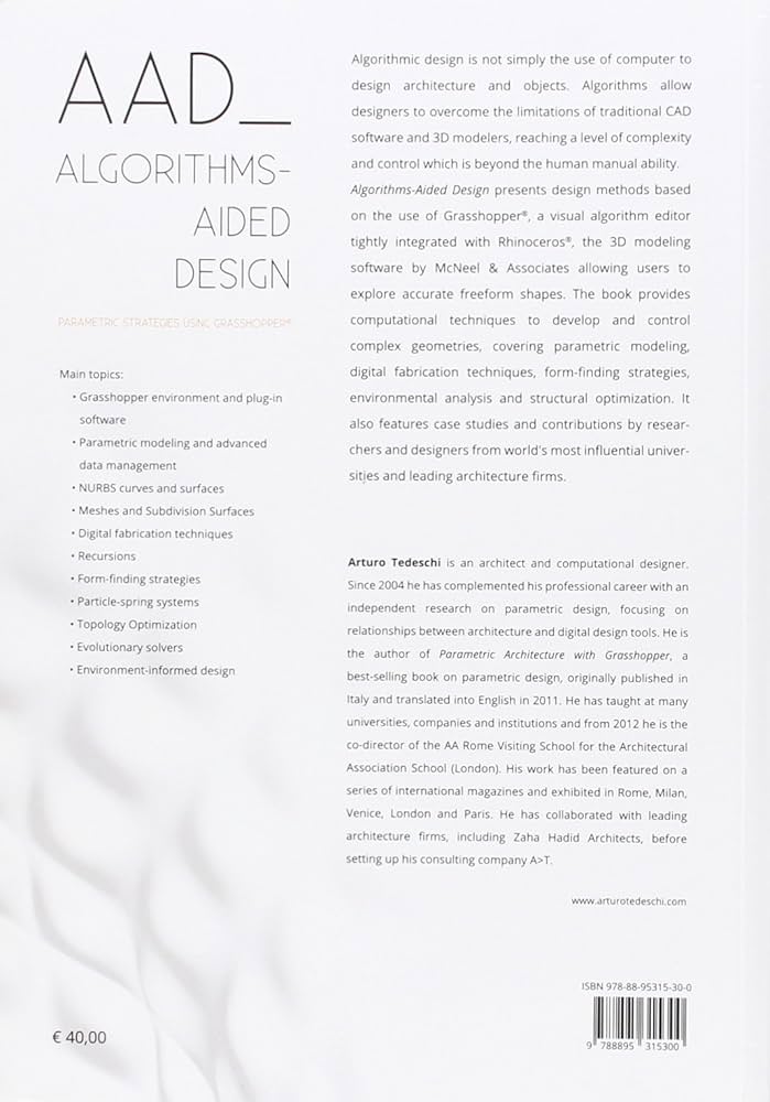 AAD Algorithms-Aided Design: Parametric Strategies using